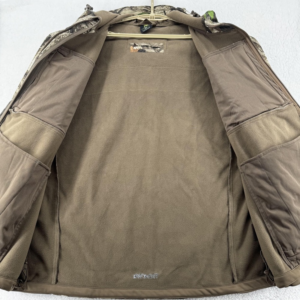 TideWe Jacket Mens 2XL Brown Camo INSULATED Softshell Hooded Waterproof Hunting - Picture 14 of 14